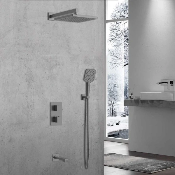 Душевой комплект Vincea Next вороненая сталь, другие - фото 3