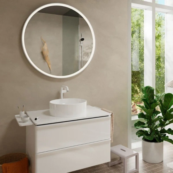 Смеситель для раковины Hansgrohe Tecturis S матовый белый - фото 3