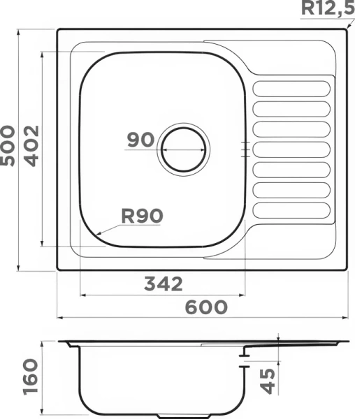 Мойка для кухни Omoikiri Kashiogawa 60-IN 60 см нержавеющая сталь - фото 3