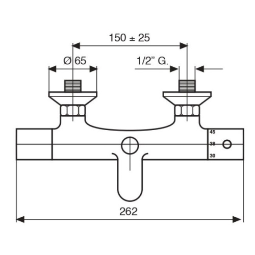 Смеситель для ванны термостатический Emmevi 9401 Lyra - фото 2