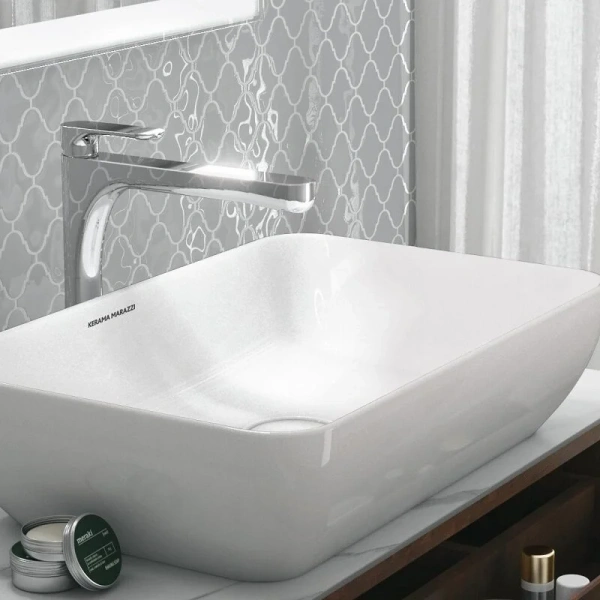 Смеситель для раковины Kerama Marazzi Ole золотой атласный - фото 4