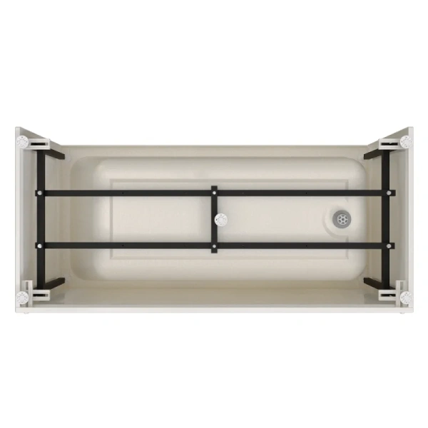 Акриловая ванна Радомир Дижон 2-78-0-0-1-262Р, 150 х 70 см, фронтальный экран, каркас разборный в комплекте, белая, без гидромассажа - фото 6