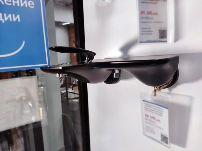 Смеситель для ванны Kludi Balance черный матовый/хром, однорычажные, двухрычажные - фото 6