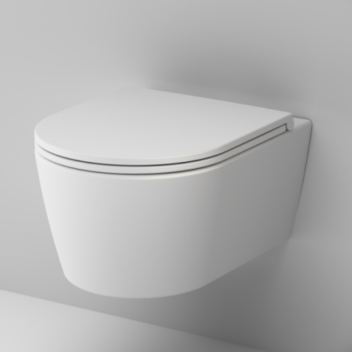 Унитаз подвесной Am.Pm Func белый матовый, безободковые, сиденье с микролифтом , с антивсплеском - фото 5