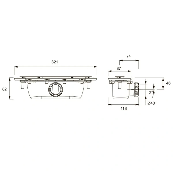 Душевой поддон Jacob Delafon Surface E62629-SS2 140х80 см ультратонкий - фото 3