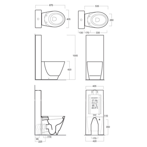 Унитаз Simas Bohemien BO 01, CT 09/D 20 - фото 4
