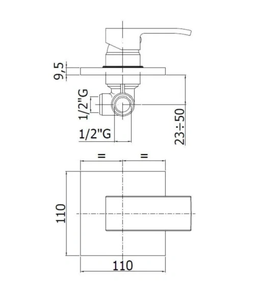 Смеситель для душа Paffoni Elle EL010 однорычажный - фото 2