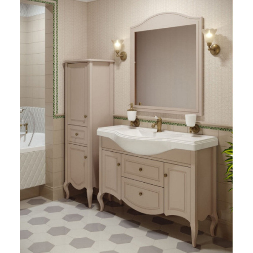 Шкаф-пенал напольный Caprigo Verona 50 см оливин, правый, по запросу - фото 2