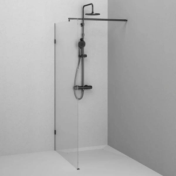 Душевая перегородка Am.Pm X-Joy 100 см профиль черный, 100 см - фото 4