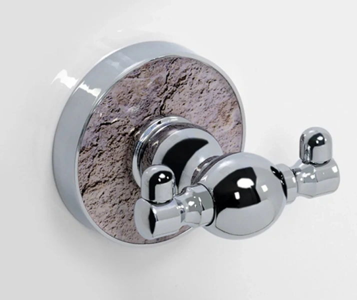 Крючок для ванной WasserKRAFT Nau двойной - фото 3