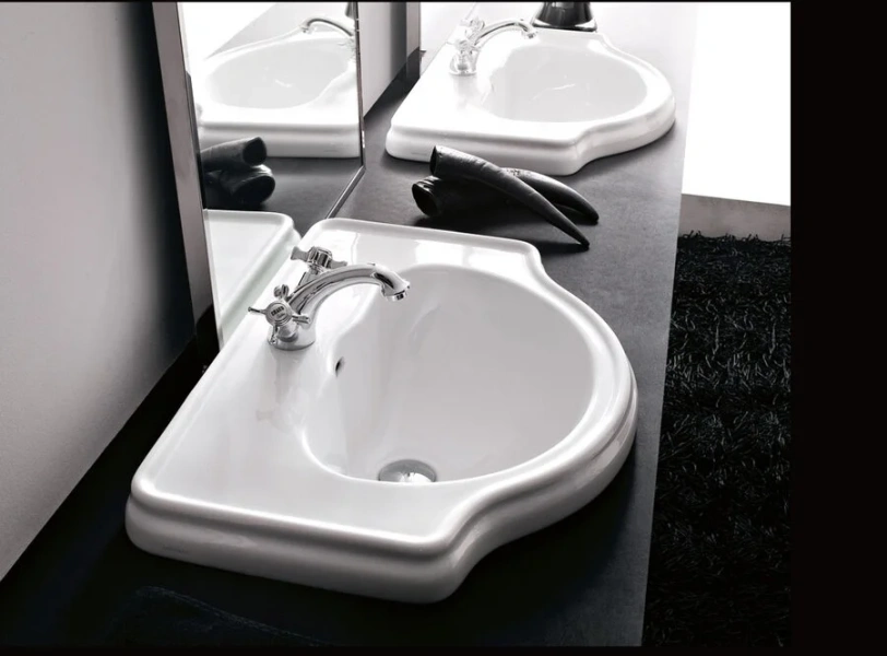 Раковина Kerasan Retro 103001 62 см встраиваемая - фото 4