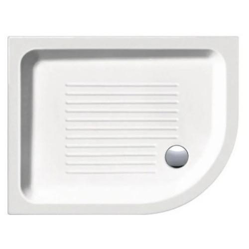 Душевой поддон правый с антискользящим рельефом в керамике GSI H11 - фото 2