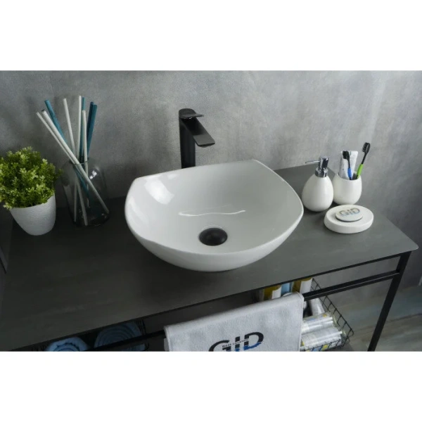 Раковина GID Creativo N9412 42 см белая - фото 3