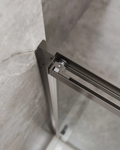 Душевой уголок Cezares Molveno 120х90 см стекло прозрачное профиль оружейная сталь, прозрачные - фото 8