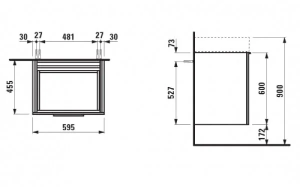 Тумба, цвет глянцевый белый, Laufen Kartell, по запросу - фото 2