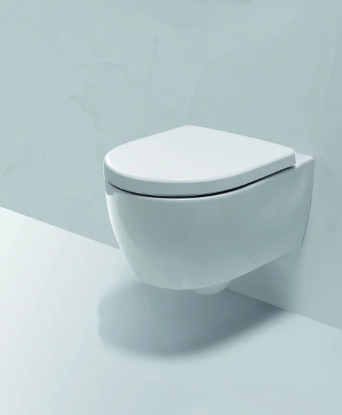 Унитаз подвесной Geberit iCon без ободка, белые - фото 6