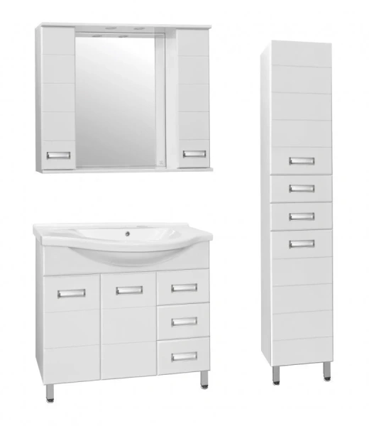 Тумба с раковиной напольная Style Line Ирис ЛС-00000178 100 см с ящиками, современная, hi-tech - фото 3