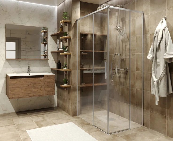 Душевой уголок Grossman Fly 90x70 см двери раздвижные - фото 3