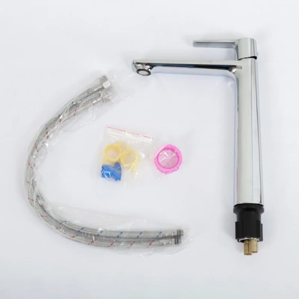 Смеситель для раковины Cezares Lux хром, с длинным изливом - фото 7