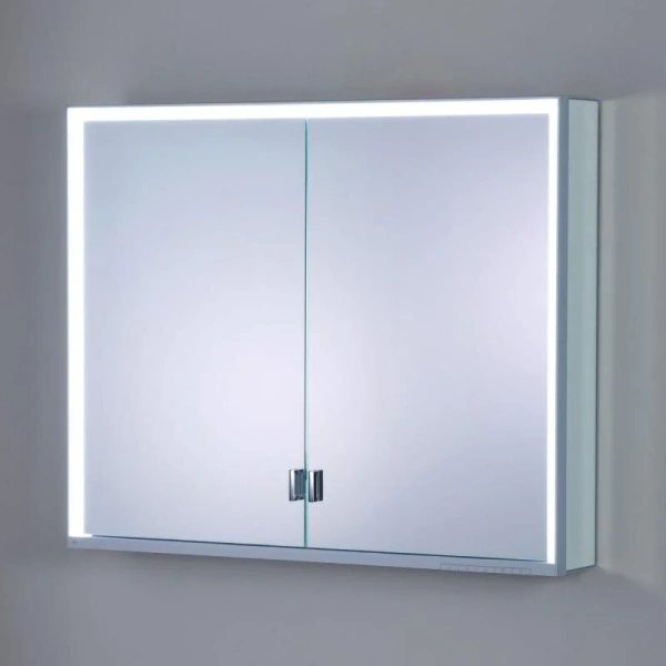 Зеркальный шкаф с подсветкой Keuco Royal Lumos 100 см с розеткой - фото 4