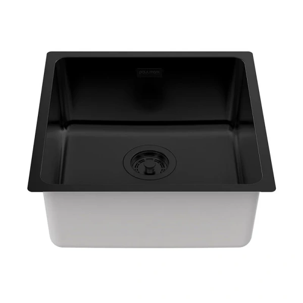 Мойка для кухни Paulmark Yuni 44 см черная матовая - фото 3