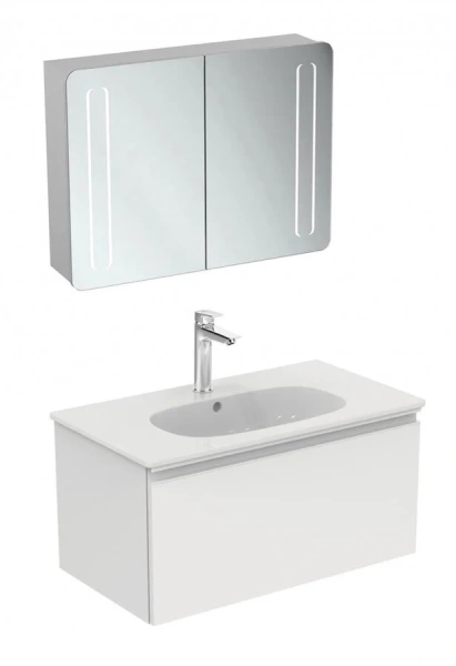 Тумба с раковиной подвесная Ideal Standard Tesi T0047 80 см с 1-м ящиком - фото 3