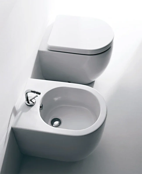 Унитаз напольный Kerasan Flo 311401 укороченный, с микролифтом - фото 7