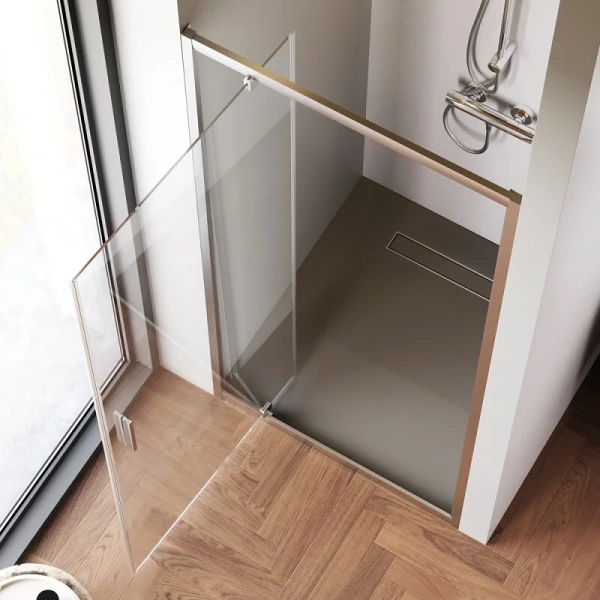 Душевая дверь в нишу Am.Pm Gem 90 см профиль хром матовый - фото 4