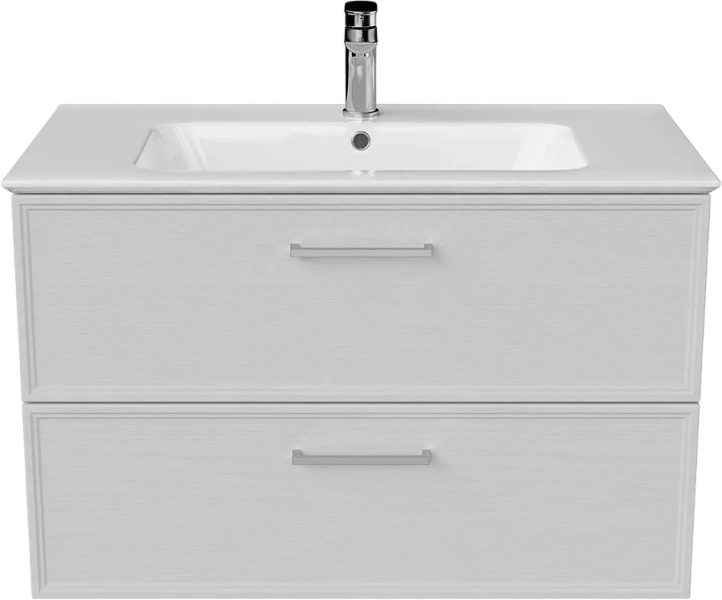 Тумба под раковину подвесная Kerama Marazzi Piano Classic 85 см ясень белый матовый - фото 3