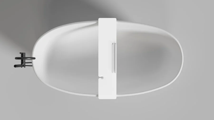 Полка для ванны Salini Gabbiano белая матовая, в наличии index_4 - фото 10