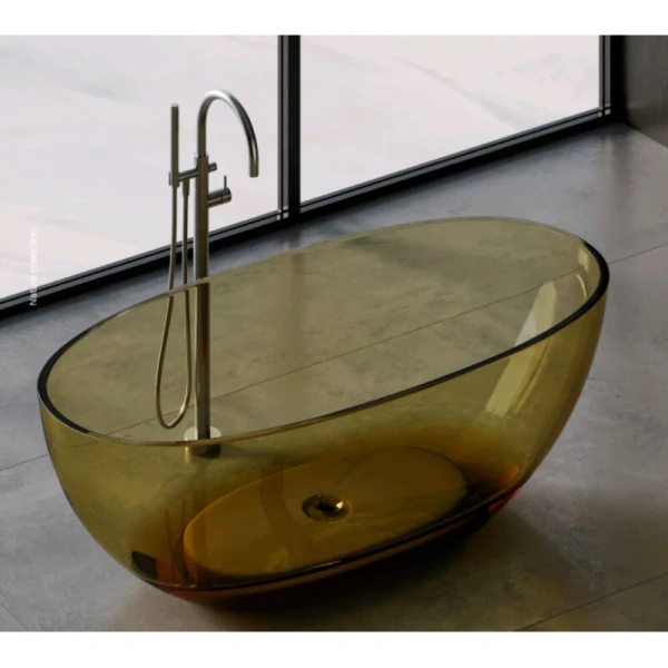 Ванна DEA Design Nature DD8628 1650 R9, 165 х 80 см, полиэфирная смола, цвет brown copper (коричневая медь) - фото 1