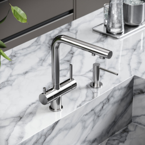 Смеситель для питьевой воды Sancos Foster брашированный никель - фото 2