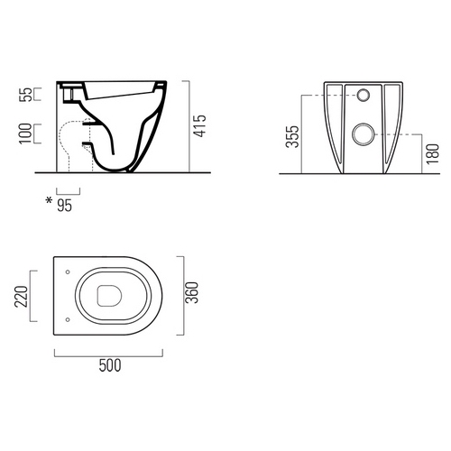 Унитаз напольный GSI Pura 8819 - фото 2
