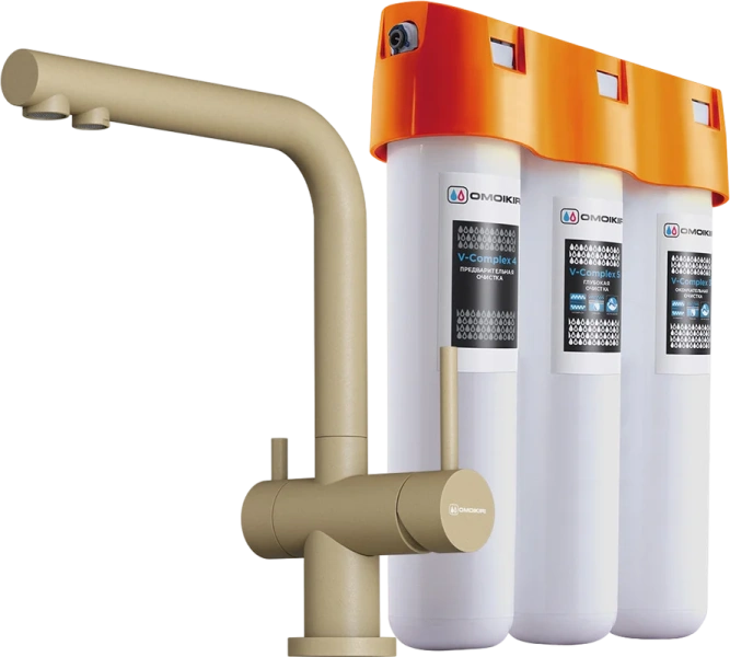 Смеситель для кухни Omoikiri Nagano-CH-P шампань - фото 1