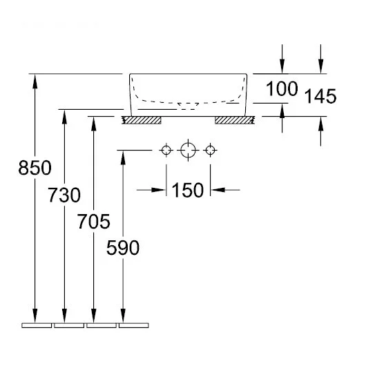 Раковина Villeroy & Boch Collaro 40 см альпийский белый - фото 3