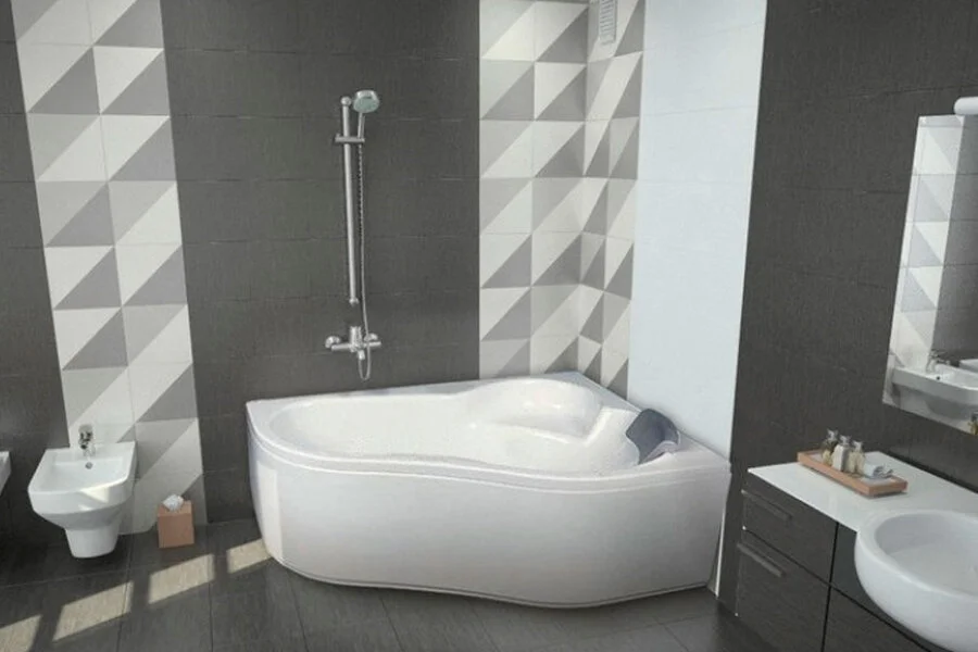 Ванна акриловая  Santek Ибица 160х100 xL без гидромассажа правосторонняя, современныe, hi-tech - фото 3