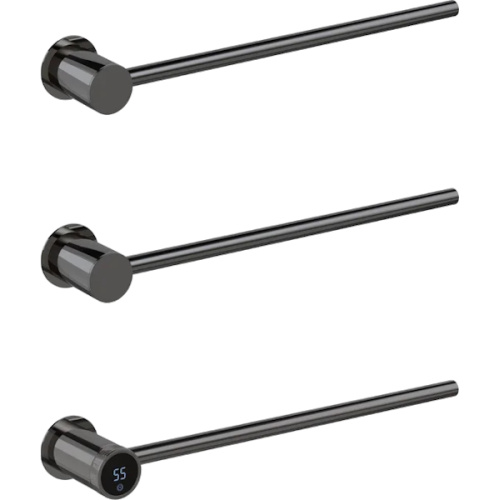 Полотенцесушитель электрический Boheme Stick 45x5 см базовый элемент, графит глянец - фото 3