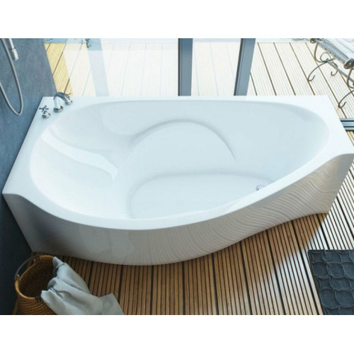 Ванна из литьевого мрамора Эстет Грация 170x94 см белая глянцевая, левая, угловые - фото 6