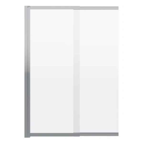 Шторка для ванны Berges River S Slider 98х145 см матовое стекло, профиль хром, распашные, раздвижные - фото 6