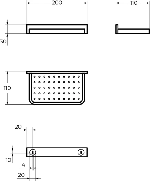 Мыльница Cezares Maxima хром - фото 2