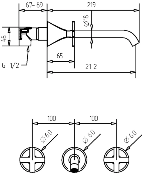 Смеситель для раковины Migliore Sirius 2816 скрытого монтажа - фото 3