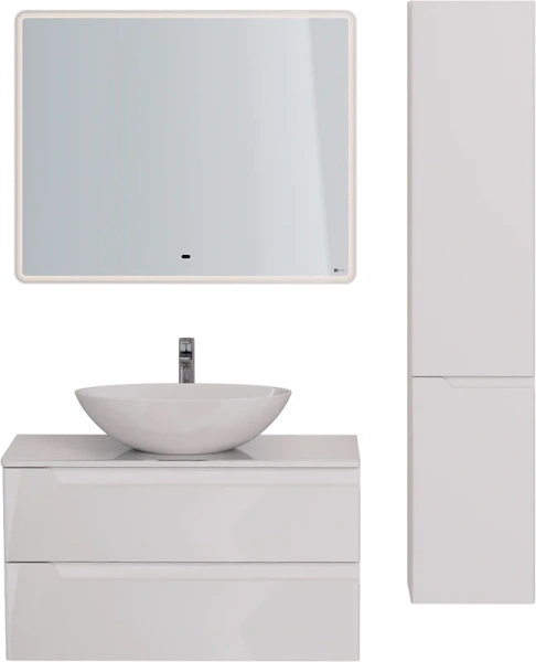 Зеркало с подсветкой Lemark Element 90 см сенсорный выключатель, современные, hi-tech - фото 3