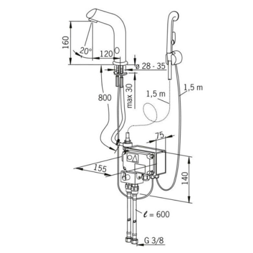 Смеситель для раковины Oras Electra 6105 - фото 2