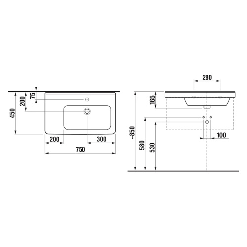 Раковина Jika Cubito 812421, 812422 - фото 4