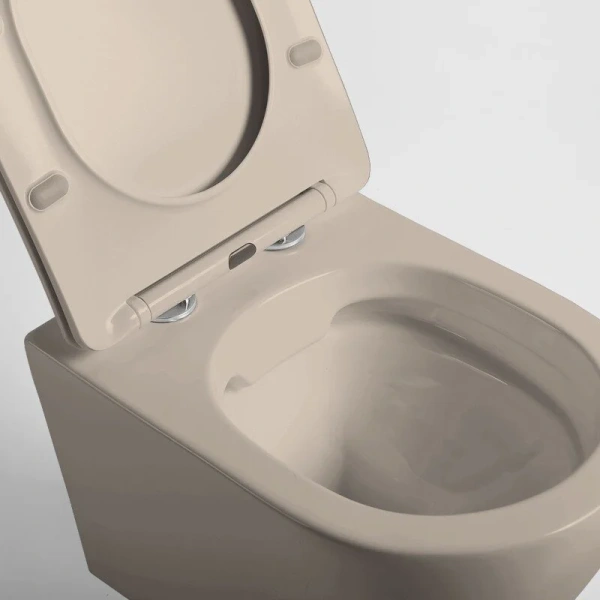 Унитаз подвесной Vincea Globo капучино матовый, безободковые, сиденье с микролифтом , с антивсплеском - фото 5