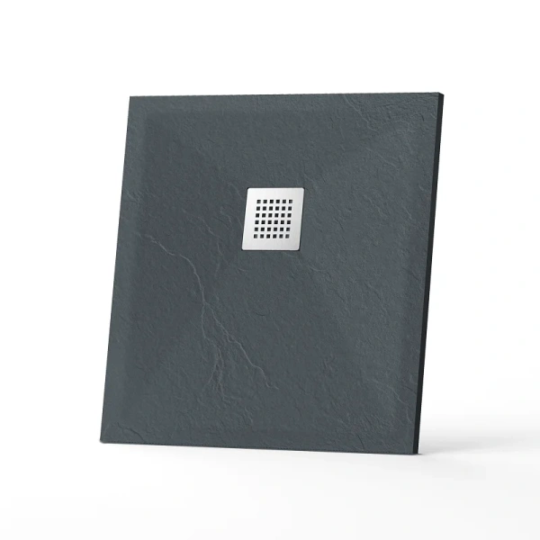 Душевой поддон RGW Stone Tray-G 80x80 см графит - фото 1