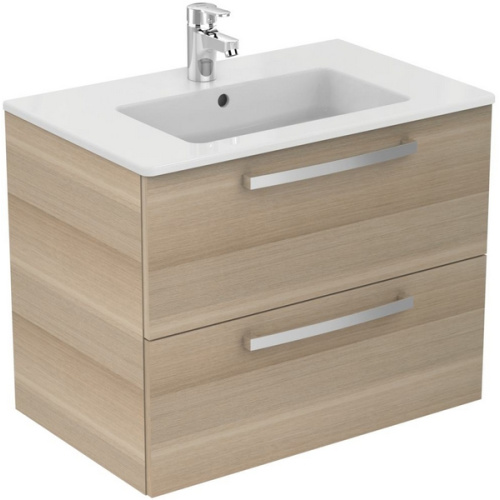 Тумба под раковину подвесная Ideal Standard Tempo 70 см дуб, современная, hi-tech - фото 3