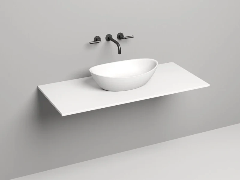 Столешница Salini Costa 120 см белый матовый, в наличии index_2 - фото 6