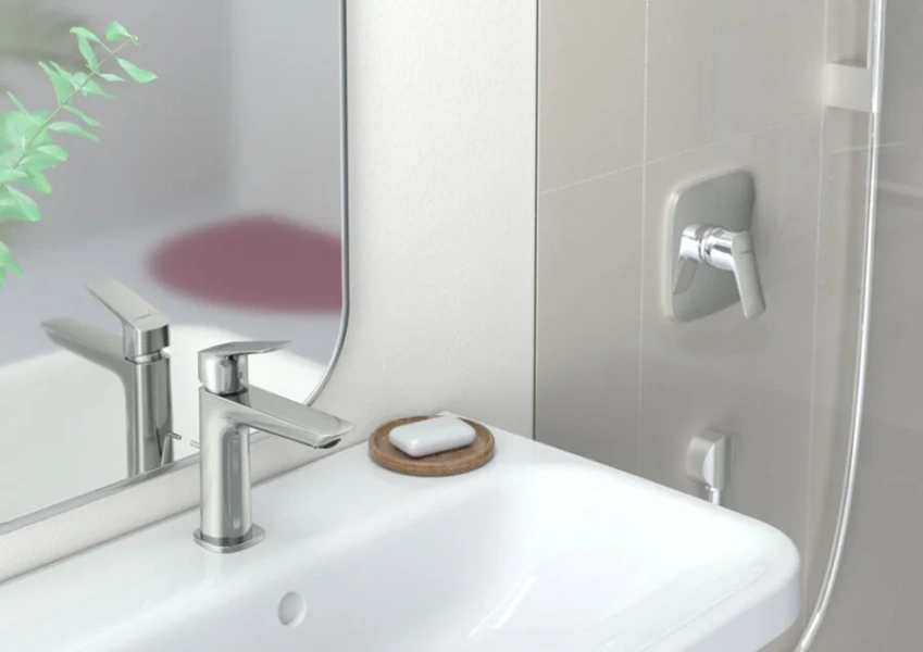 Смеситель для раковины Hansgrohe Logis однорычажный, хром - фото 4
