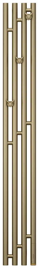 Полотенцесушитель электрический Сунержа Кантата 3.0 15.9x150 см правый золотой шелк, электрические с наружной вилкой, электрические скрытого подключения, правое подключение - фото 5